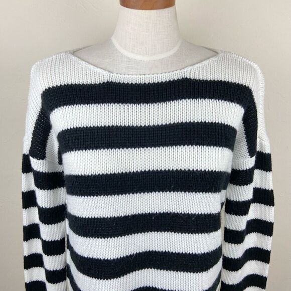 BB Dakota Knit Striped Sweater - Black/White - Picture 3 of 6